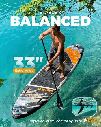SUP дошка надувна Stand Up Paddle Board 320/335 см з комплектом аксесуарів: весло, насос, рюкзак, ліш, гермосумка, для дорослих