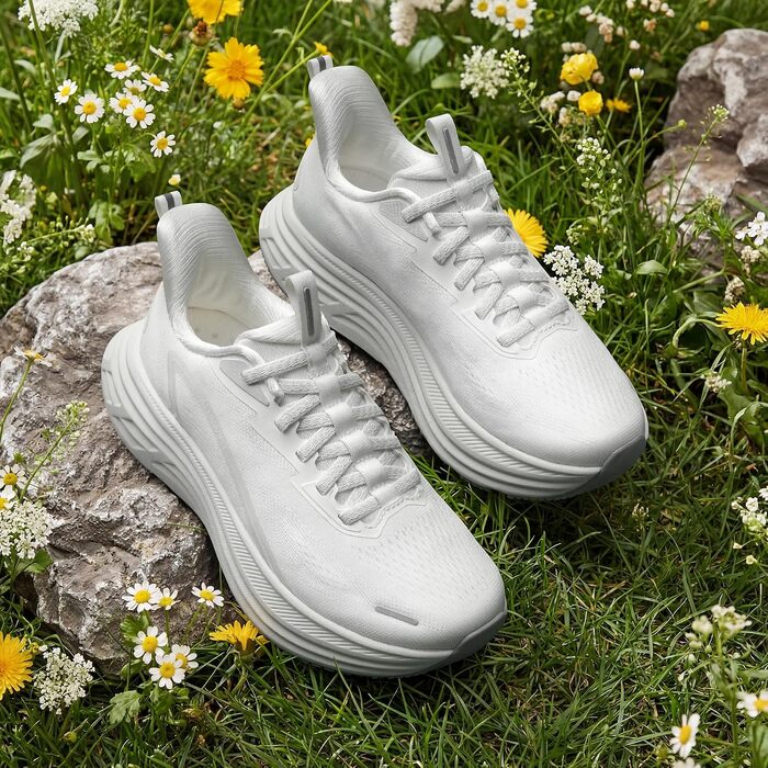 Жіночі спортивні кросівки ALLSWIFIT Slip-On: білі, комфортні, з амортизацією для фітнесу, тенісу та повсякденного носіння (р. 41.5)
