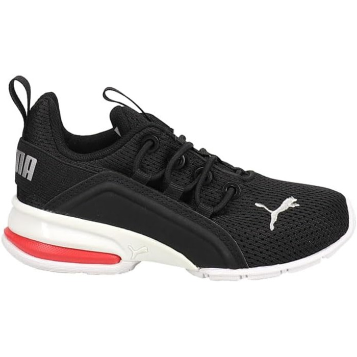 Кросівки PUMA Axelion для чоловіків (30 EU, Puma Black Puma Silver High Risk Red)