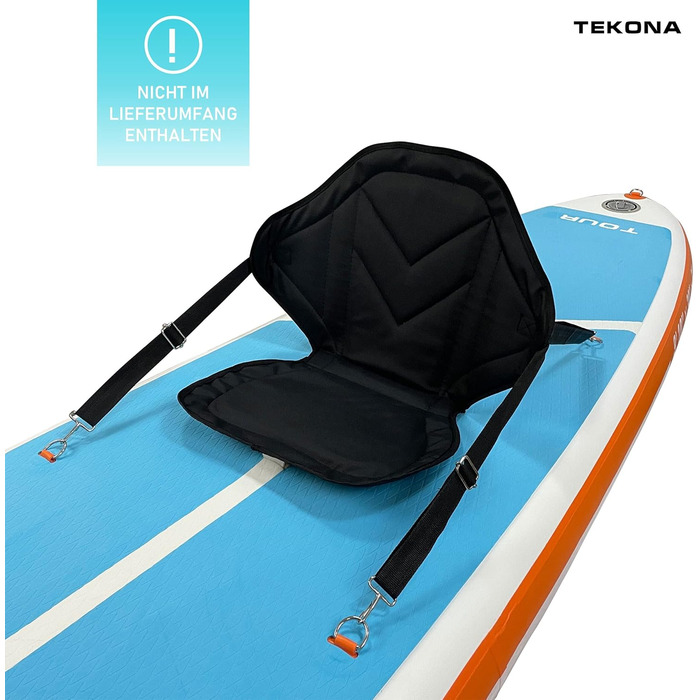 Надувна SUP-дошка TEKONA 300 см комплект: рюкзак, помпа, весло, 3 плавці, кріплення для каяка, різні моделі та кольори