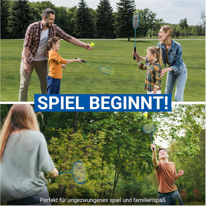 Набір для бадмінтона Redfield: 2 ракетки, 2 волани, сумка, 2 ручки, для спорту та розваг