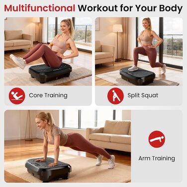 Платформа для вібраційного тренування MOMODA 2026 - для схуднення та спалювання жиру, 120 рівнів швидкості, для жінок та чоловіків