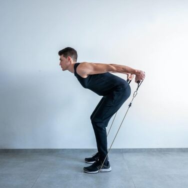 Набір для силових тренувань SmartWorkout® з гумовими стрічками опору – 19 шт., до 120 кг, стержень, дверний анкер, програма тренувань