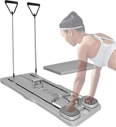 Планк-тренажер для преса і віджимань, фітнес-тренажер для дому, Pilates Reformer, зміцнення сідничних і спинних м'язів, балансування