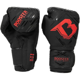 Боксерські рукавички Booster Fightgear BFG Alpha чорні/червоні для боксу, кікбоксингу, спарингу, муай-тай