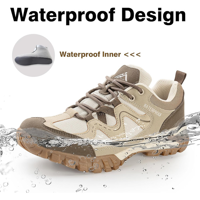 Жіночі водонепроникні трекінгові черевики CC-Los, розмір 36-42, бежевий колір