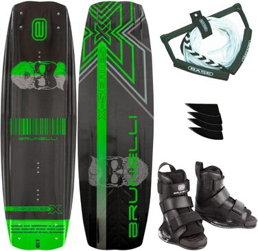 Вейкборд Brunelli Carbon 138 см з кріпленнями XL (43-47)