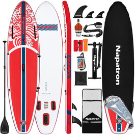 Надувне SUP-борд Napatron Red Dragon Blaze: комплект з веслом, захистом від сонця та аксесуарами, для підлітків та дорослих