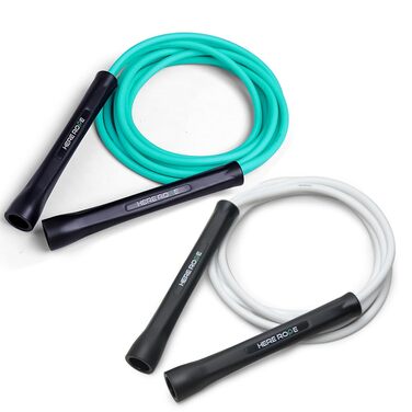 Стрибальний PVC шнур Hererope 6мм для фітнесу та боксу, швидкісний скакалка для чоловіків та жінок, 3.1 м, міцні ручки, комплект 2 шт.