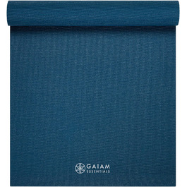 Gaiam Essentials професійний килимок для йоги з чохлом, 183×61×0,6 см, товстий нековзкий фітнес килимок