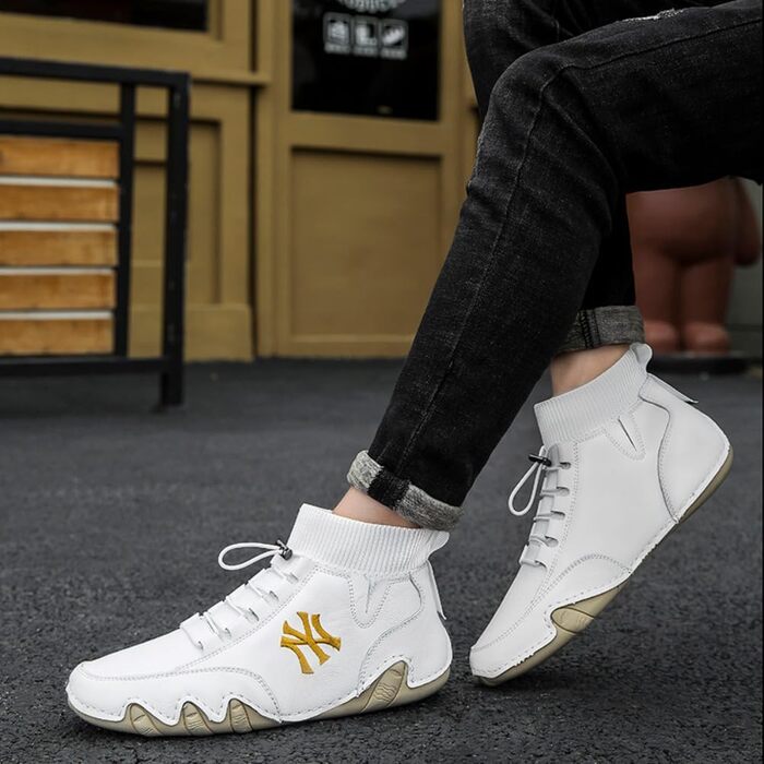 Боксерські черевики для чоловіків. Тренувальні боксерські черевики для єдиноборств, фітнесу та бодібілдингу. Дихаючі, розміри 38-46, білі.