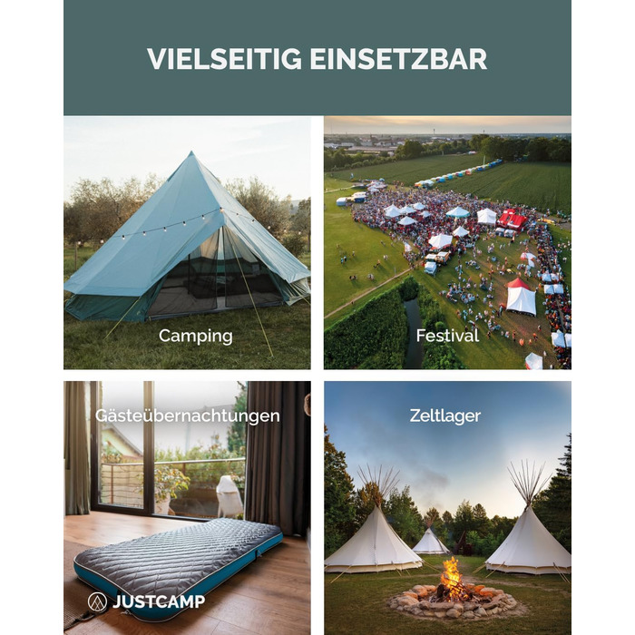 Спальний мішок Justcamp Melvin - 3 сезони (4-25°C) - 80 см, для дорослих та дітей, Mint