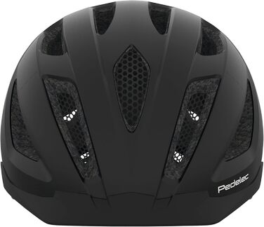 ABUS Pedelec 1.1 — міський велосипедний шолом з ліхтарем, чорний, M (52-57 см), для жінок і чоловіків