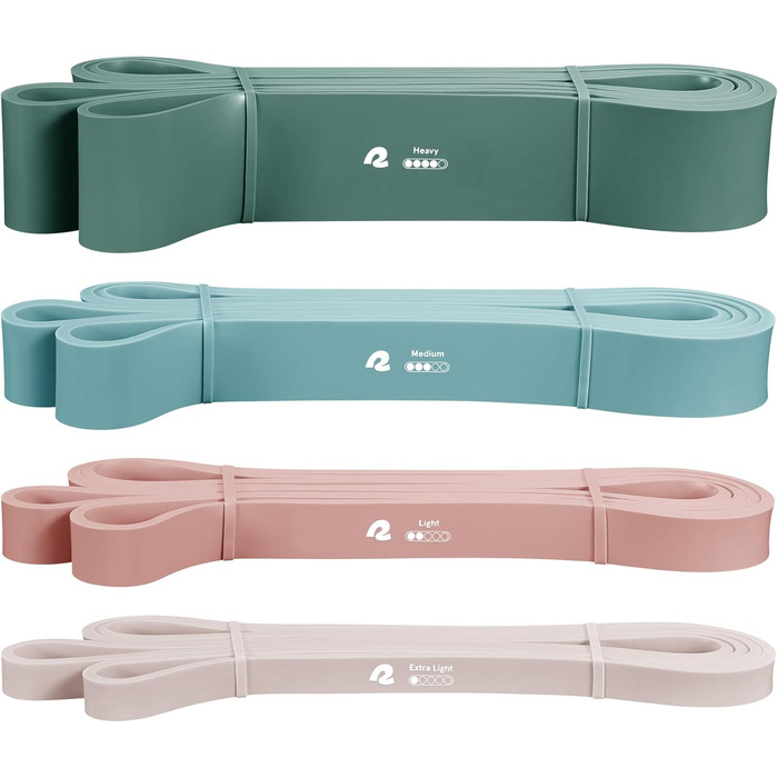 Набір еластичних стрічок для фітнесу Retrospec: тренування, тонізування, розтяжка та фізіотерапія