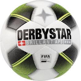 Футбольний м'яч Derbystar Brillant APS Future білий/чорний/жовтий, розмір 5