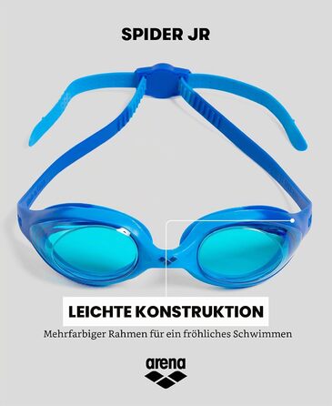 Окуляри для плавання ARENA Spider Junior Mirror - рожево-сірі, дзеркальні лінзи, дитячі