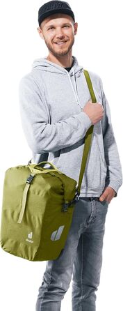 Велосипедна водонепроникна сумка Deuter Weybridge 25+5 л, Cactus, на задній багажник