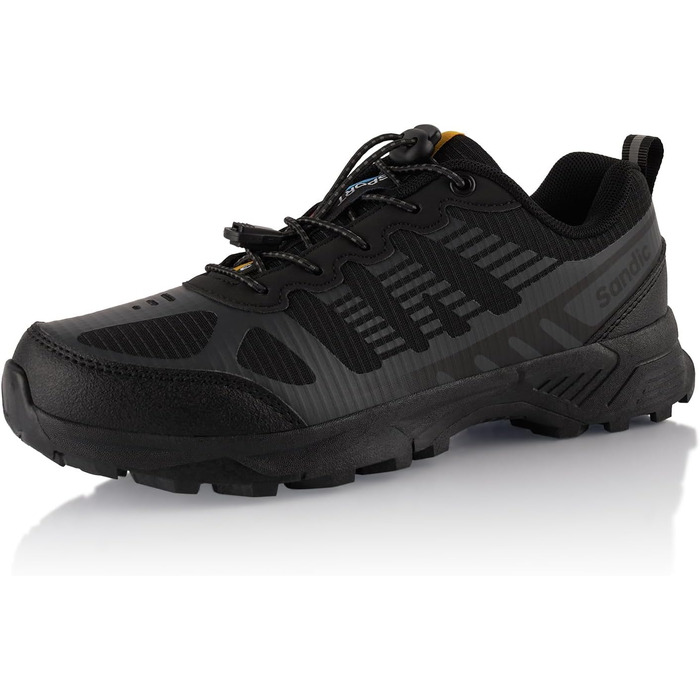 Трекінгові черевики для жінок та чоловіків, дихаючі, для трекінгу та трейлраннінгу, чорно-сірі, 39 EU