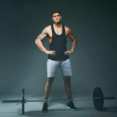 Олімпійські диски для штанги GORILLA SPORTS, гумові, чорні, 5-25 кг, 50 мм, нековзні