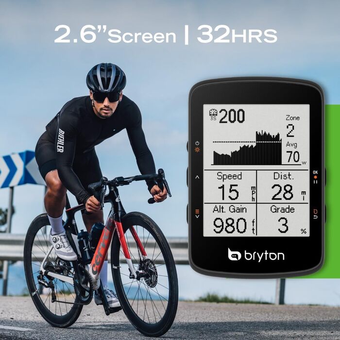 Велокомп'ютер Bryton Rider 460 GPS з LCD 2,6
