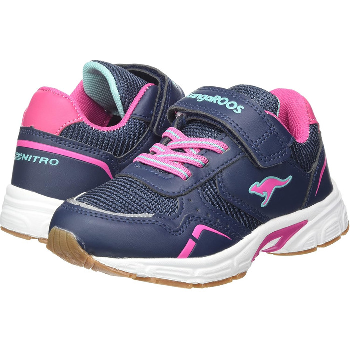 Дитячі спортивні черевики KangaROOS K-NI Lucky для залу, 37 EU, темно-синій/рожевий