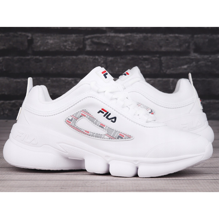 Спортивні кросівки Fila, білі, синтетичні, низькі, розмір 38,5