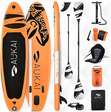Надувна SUP дошка AUKAI PRO 320cm | 2в1 з каяком | Комплект з аксесуарами | 5 років гарантія