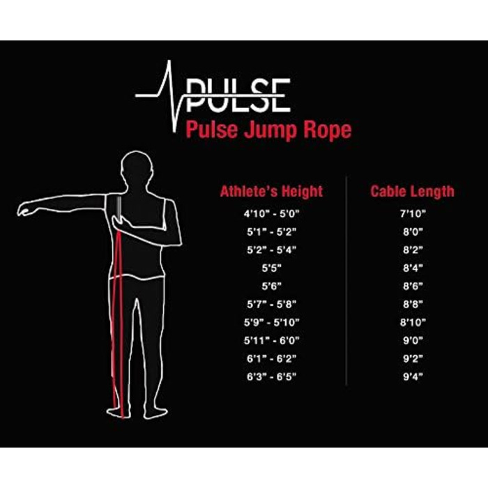 Важкий скакалка (0,5 кг) з ручками з Memory Foam та товстим тросом для швидкості, для фітнесу вдома, кардіо, боксу, MMA, кросфіту, витривалості, стрибків