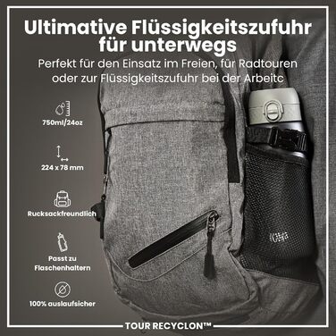 ION8 Фляга для води, 750 мл (Сірий, Evo)