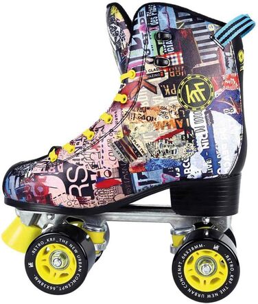 Роликові ковзани KRF Kinder Art Retro Multicolor для дітей, 37 розмір