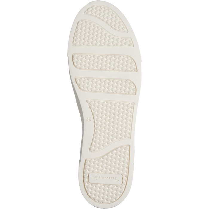 Кросівки жіночі Tamaris білі, низький хід, зі змінною устілкою та комфортною підкладкою (42 EU)
