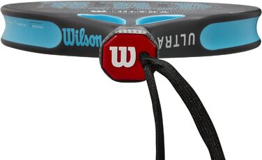Падель ракетка Wilson Ultra Elite V2, скловолокно/EVA, 361 г, чорна/синя