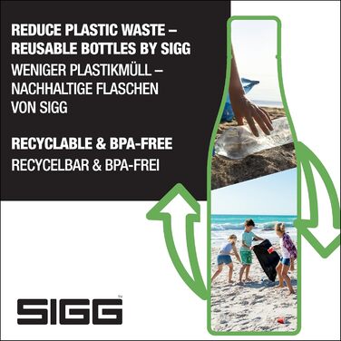 Пляшка для води SIGG Metis Sumatra 0.6 л, скляна, термостійка, без пластику та BPA, герметична, колекція One Tree Planted Birds