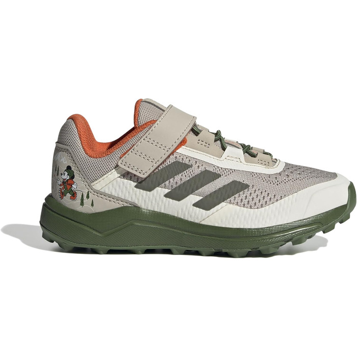 Кросівки для трейлраннінгу adidas Terrex Disney Agravic Flow, Unisex, 34 EU, Wonder Beige Olive Strata Orange