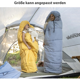 Дитячий спальний мішок Naturehike C100-Gelb для кемпінгу, подорожей, літа, весни, осені (бавовна)