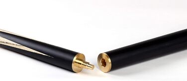 Більярдний кий Riley England RES-7 з жорстким кейсом, 3/4, ебенholz з 9.5 мм наконечником, 145 см, чорний/клен