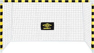 Футбольні ворота Umbro 300x200x110 см для саду і тренувань, металеві, чорні/жовті, для дітей і дорослих