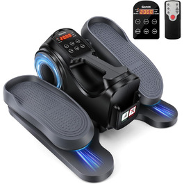 Еліптичний тренажер Gonex під стіл для літніх людей з 10 рівнями опору, тренажер для ніг, як у телепередачі, педальний тренажер, 10 швидкостей та 3 автоматичні режими, чорний