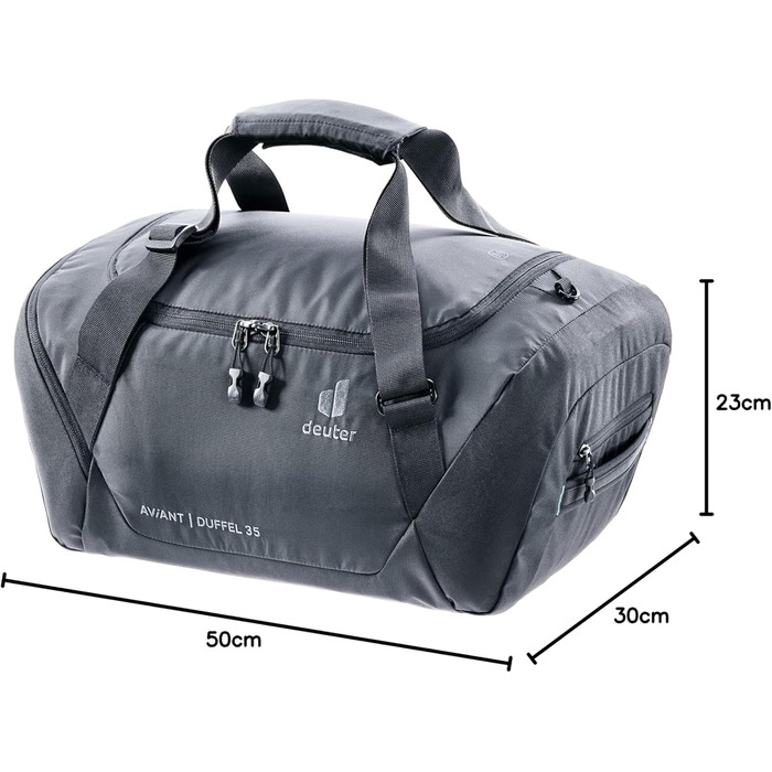 Сумка дорожня Deuter AViANT Duffel 35 л чорна, спортивна, для подорожей