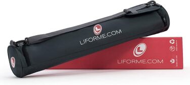 Йога-мат Liforme Special, екологічний, нековзкий, з унікальною розміткою, біорозкладний, натуральний каучук, лімітована серія, червоний
