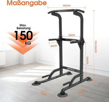 Power Tower DH FitLife: турнік, бруси для віджимань, силовий тренажер для дому