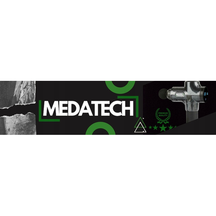 Перкусійний масажер Medatech M8 — Потужний масажний пістолет для спини та всього тіла