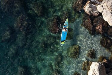Надувна SUP-дошка Bestway Hydro-Force Touring Aqua Excursion 381×79×15 см, комплект для серфінгу