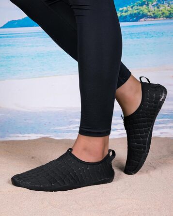 Водні шкарпетки для плавання та відпочинку на пляжі, чорного кольору, розмір 46 EU