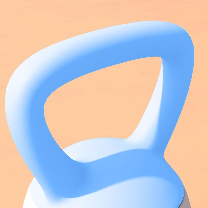 Гантель SPORTNOW Soft Kettlebell 4/6/8/10/12 кг з нековзким руків'ям для фітнесу та силових тренувань вдома