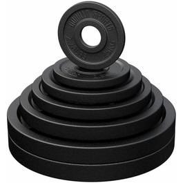 Олімпійські диски для штанги GORILLA SPORTS, чавунні, 1,25-30 кг, 50 мм, набір або окремо