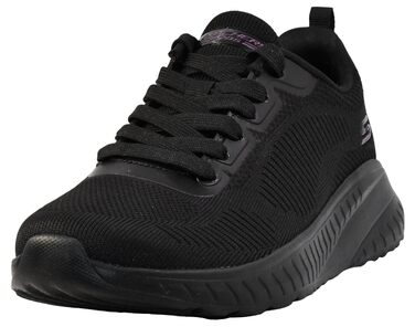 Жіночі кросівки Skechers Bob's Squad Chaos Face-Off, бежевий колір, текстиль (розмір 42 EU, Wide Fit, Black Engineered Knit Trim)