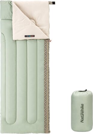 Спальний мішок Naturehike для дорослих та дітей, 3-4 сезони, водонепроникний, 190 x 75 см, зелений