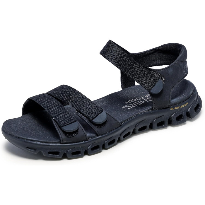 Спортивні сандалі Skechers Glide-Step Count On Me для жінок (39 EU, чорний)