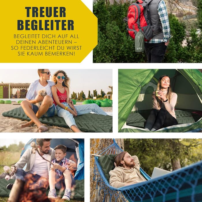 Килимок для кемпінгу ONLYHIKE® Ultraleicht: Легкий, компактний, для відпочинку на природі - Оливковий